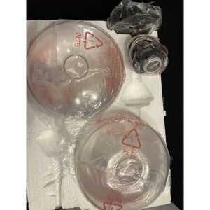 Doraimi Two Pack Black And Clear Glass Farmhouse Pendant Lights